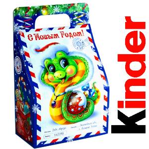 Детский подарок на Новый Год в жестяной упаковке весом 335 грамм по цене 1312 руб в Буйнакске