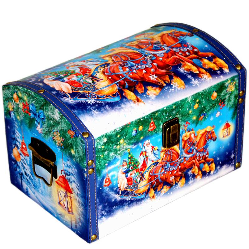 Детский подарок на Новый Год в элитной упаковке весом 1550 грамм